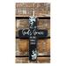 Gracie Oaks Hanging Cross Wall Décor in Black | 13.5 H x 8.5 W x 0.75 D in | Wayfair E1F4D39D22124828B72A0006B907803A