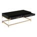 Everly Quinn 4 Legs Coffee Table w/ Storage Wood/Metal in Black/Brown/Gray | 18.5 H x 43.6 W x 22.4 D in | Wayfair 15CC1CFE2F564C08BB3B0810654BB8BC