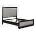 Latitude Run® Panel Bed Wood & /Upholstered/Faux leather in Black/Brown/Gray | 60 H x 80 W x 82 D in | Wayfair B373DDEE78D6432FAC362D9598FEFDAD