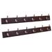 Red Barrel Studio® Metal 6 - Hook Wall Mounted Coat Rack Wood/Metal in Brown | 5 H x 27 W x 3 D in | Wayfair 492F7D755286438699C864F292AB8140