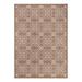 Brown/White 84 x 60 x 0.2 in Area Rug - Charlton Home® Charmia Geometric Brown/Beige Indoor&Outdoor Area Rug | 84 H x 60 W x 0.2 D in | Wayfair