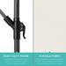 Arlmont & Co. Paulornette 10' Cantilever Umbrella in White/Brown | 96.5 H x 120 W x 120 D in | Wayfair E9F9F831E46F498587EE88F14456ADDD