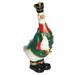 7.5" White and Green Duck Nutcracker Christmas Tabletop Figurine