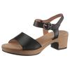 Sandalette GABOR "KRETA", Damen, Gr. 41, schwarz, Kalbsleder, unifarben, klassisch, Schuhe, Blockabsatz, Sommerschuh, Sandale mit Zierschnalle, Weite G (weit)