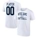 Men's Fanatics Branded White Notre Dame Fighting Irish Softball Pick-A-Player NIL Gameday Tradition T-Shirt