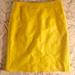 J. Crew Skirts | J. Crew Wool Pencil Skirt Yellow | Color: Yellow | Size: 4