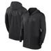 Men's Nike Black Tampa Bay Rays Authentic Collection Travel Performance Lightweight Full-Zip Hoodie