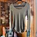 Free People Tops | Free People Long Sleeve Waffle Knit Shirt Size Xs | Color: Green | Size: Xs