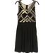 Anthropologie Dresses | Anthropologie 9-Hi5 Stcl Black Cream Sleeveless Dress | Color: Black/Cream | Size: 2