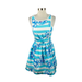 Lilly Pulitzer Dresses | Lilly Pulitzer Dress 2 Sandrine Shorely Blue Stripe Floral Pearl Trim Pockets | Color: Blue | Size: 2