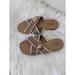 Coach Shoes | Coach Coral Slides Sandals Sz 6 | Color: Tan | Size: 6