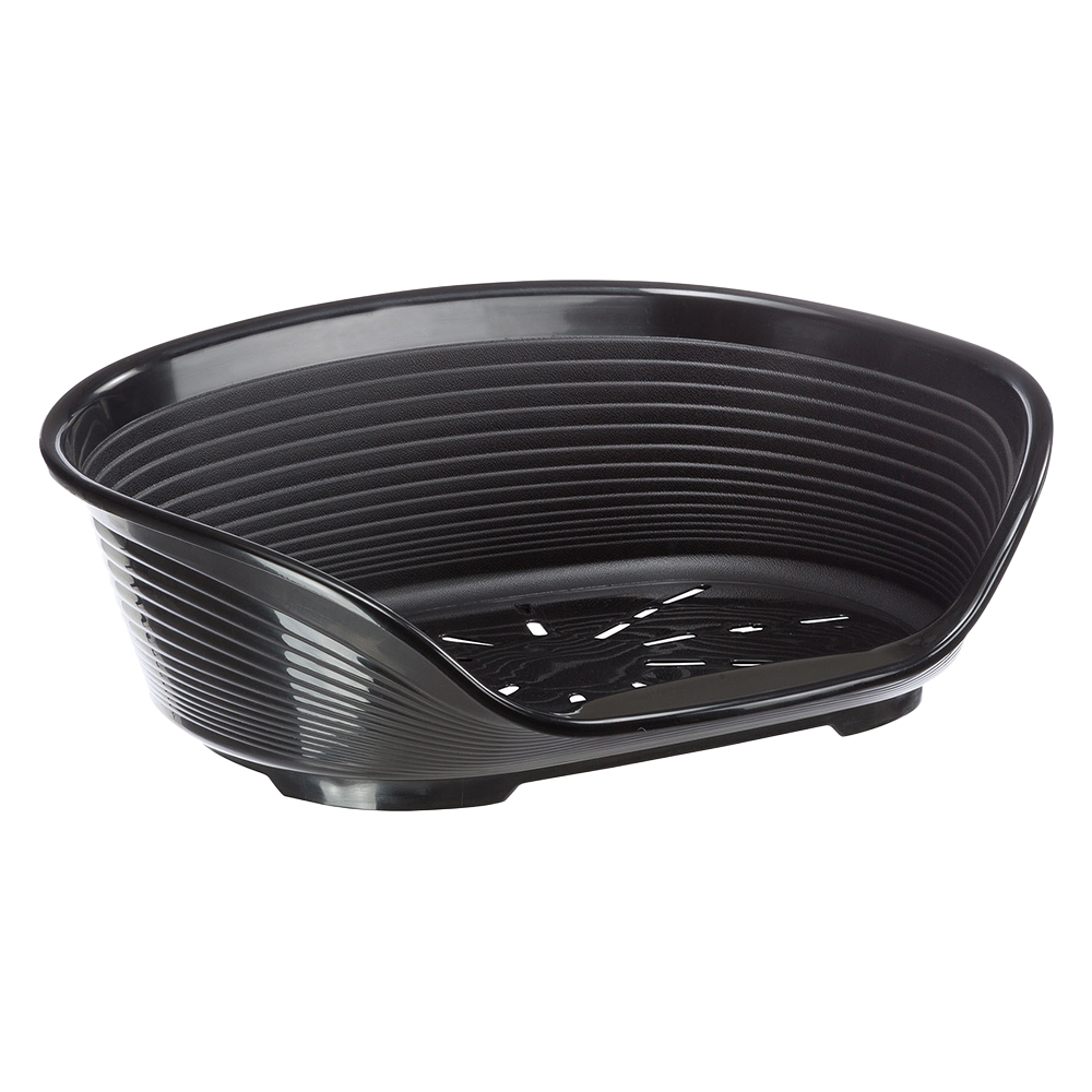Ferplast Siesta Deluxe Black Plastic Dog Basket Size 4