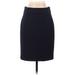J.Crew Formal Skirt: Blue Solid Bottoms - Women's Size 0