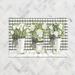 Laural Home French Country Gingham Garden Chenille Accent Rug