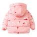 Aayomet Boys Winter Coat Boy s Waterproof Ski Snow Jacket Hooded Lined Windproof Winter Jacket Pink 4-5 Years