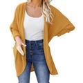 Dtydtpe Sweaters for Women Front Open Long Knit Soft Sweater Loose Casual Jacket Cardigan Womens Long Sleeve Tops Womens Sweaters