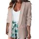 iOPQO cardigan for women Women Classic Blazer Jackets Business Casual Boyfriend Fashion Plus Size Lightweight Work Blazer Jacket Women s Blazers Khaki XL