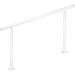 Extension 3 ft. H x 5 ft. W Metal Stair Railings Metal in White | 35.8 H x 60 W x 2 D in | Wayfair B09ZL9SXC9