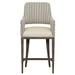 Fairfield Chair Josie 30.5" Counter Stool Wood/Upholstered in Blue/Brown/Gray | 47.5 H x 22.5 W x 25.5 D in | Wayfair 8855-06_3156 72_Espresso