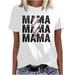 SMihono Women s Fashion Tunic T-Shirts Sales Trendy Summer Clothing 2023 Crew Neck Shirts Slim Flowy Comfy Dressy Blouse for Women Short Sleeve Womens Tops Baseball mama Tees Black 8