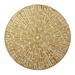 White 96 x 96 x 0.75 in Area Rug - Jonathan Adler Talitha Geometric Hand-Knotted Round 8' Viscose/ Area Rug in Gold/Ivory Viscose/ | Wayfair 29786