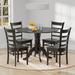 Red Barrel Studio® Maritssa Rubber Solid Wood Dining Set Wood in Black | 30.31 H in | Wayfair 09CCF4BE4CE347CB8F16E96AB13D9352