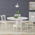 Breakwater Bay Uman Butterfly Leaf Rubber Solid Wood Dining Set Wood in White | 30.31 H in | Wayfair 1CB6F706936943889AC06B131795E72C