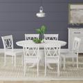 Breakwater Bay Uman Butterfly Leaf Rubber Solid Wood Dining Set Wood in White | 30.31 H in | Wayfair 068738D55E0745CA827B84FBF9CEF060