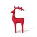 Park Hill Nordic Deer Resin in Red | 9.25 H x 5 W x 2 D in | Wayfair XAB20730