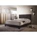 Red Barrel Studio® Queen Bed, bed, Platform Bed Wood & /Upholstered/Faux leather in Brown | 46 H x 64 W x 85 D in | Wayfair