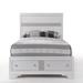 Red Barrel Studio® Mareta Platform bed, storage bed, beds w/ 2 drawers Wood in White | 50 H x 63 W x 84 D in | Wayfair