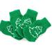 LA TALUS 4Pcs Pet Ankle Socks Christmas Series Pattern Anti-skid Good Elasticity Cartoon Pet Cotton Short Socks for Holiday Green Xmas Tree XL