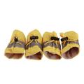 LA TALUS 4Pcs/Set Pet Dog Puppy Non-Slip Soft Shoes Covers Rain Boots Footwear for Home Yellow 6 without Velvet*