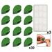 Plant Climbing Clips with Self-Adhesive Fixing Stickers Invisible Leaf Shaped Vines Holder Twist Plant Wall Clips Support Clip for Garden Home Decoration Cable Organizer