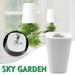 wofedyo pots indoor sky upside down recycled hanging planter pot upside down sky planting pot flower pots stand indoor White 15*15*5