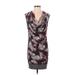 Ali Ro Casual Dress: Burgundy Print Dresses - Women's Size 0