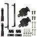 ALL-CARB 2 Retractable Golf Cart Bracket Kit & Seat Belts Fit For EZGO Yamaha Club Car