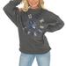 Women's Gameday Couture Charcoal Duke Blue Devils Premium Fleece Drop Shoulder Pullover Sweatshirt