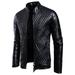 solacol Jackets for Men Fashion Mens Jackets Fashion Fleece Mens Jacket Mens Leather Plus Fleece Jacket Motorcycle Jacket Warm Leather Jacket Leather Jacket Men Motorcycle
