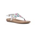 Women's London Casual Sandal by White Mountain in Rainbow Multi Fabric (Size 8 M)