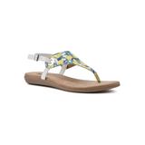 Women's London Casual Sandal by White Mountain in Yellow Multi Fabric (Size 8 M)