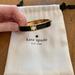 Kate Spade Jewelry | Black Kate Spade Enamel And Metal Hinge Bracelet Almost New! | Color: Black/Gold | Size: Os