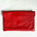 J. Crew Bags | J.Crew Red Pebbled Leather Clutch Bag | Color: Red | Size: Os