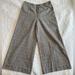 Anthropologie Pants & Jumpsuits | Anthropologie - Plaid Cropped High Rise Flat Front Dress Pants. Size 2 | Color: Brown/Tan | Size: 2