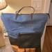 Victoria's Secret Bags | New Victorias Secret Large Denim Tote Bag With Makeup Bag. Nwot | Color: Black/Blue | Size: 19.5 X 14.5 X 8.5