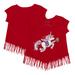 Girls Youth Tiny Turnip Red Philadelphia Phillies Unicorn Fringe T-Shirt