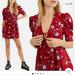 Free People Dresses | Free People Adelle Floral Tunic Dress | Color: Red | Size: L