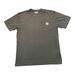 Carhartt Shirts | Men Carhartt Short Sleeve T Shirt Sz Small Loose Fit Military Dark Green Pocket | Color: Green | Size: S