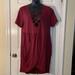 Torrid Dresses | Burgundy Plus Soft Thick Cotton Spandex Nwt V-Plunge W/Tulip Wrap Curvy Dress 4x | Color: Purple/Red | Size: 4x