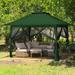 EAGLE PEAK Pop up Patio Gazebo 13 Ft. W x 13 Ft. D Metal Patio Gazebo Metal/Soft-top | 117.6 H x 156 W x 156 D in | Wayfair E169MN-GRN-AZ